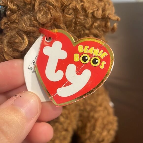 Ty Beanie Boos Maddie the Brown Dog w Pink Bow NWT 9” tall Excellent Condition - Picture 9 of 9